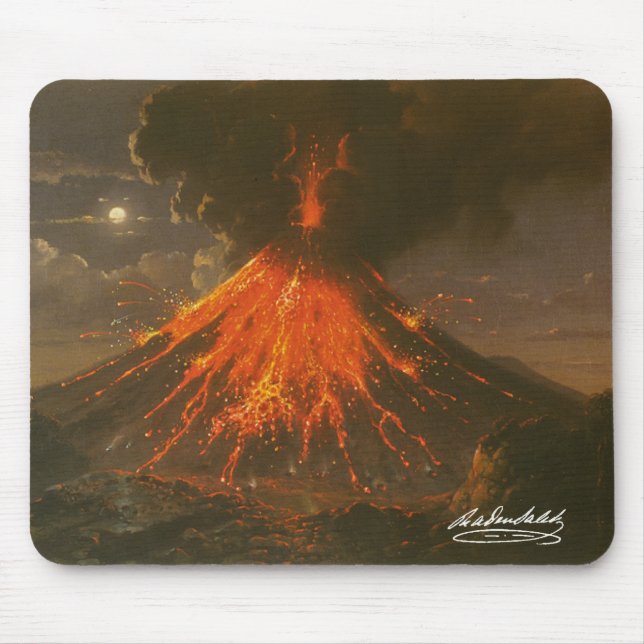 "Mount Merapi op Java"Raden Saleh® Muismat Musmatta (Framsidan)