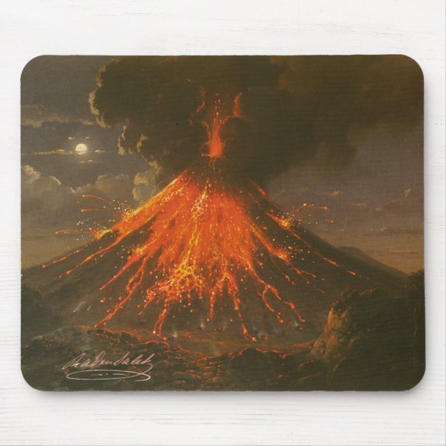 "Mount Merapi op Java" Raden Saleh® Muismat Musmatta (Framsidan)