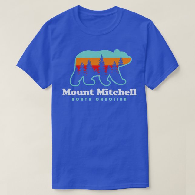 Mount Mitchell Hike North olina Black Mountain Ran T Shirt (Design framsida)