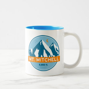 Mount Mitchell North Carolina Stars Måne Två-Tonad Mugg