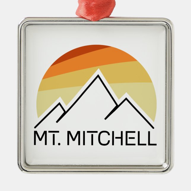 Mount Mitchell Retro Julgransprydnad Metall (Framsidan)