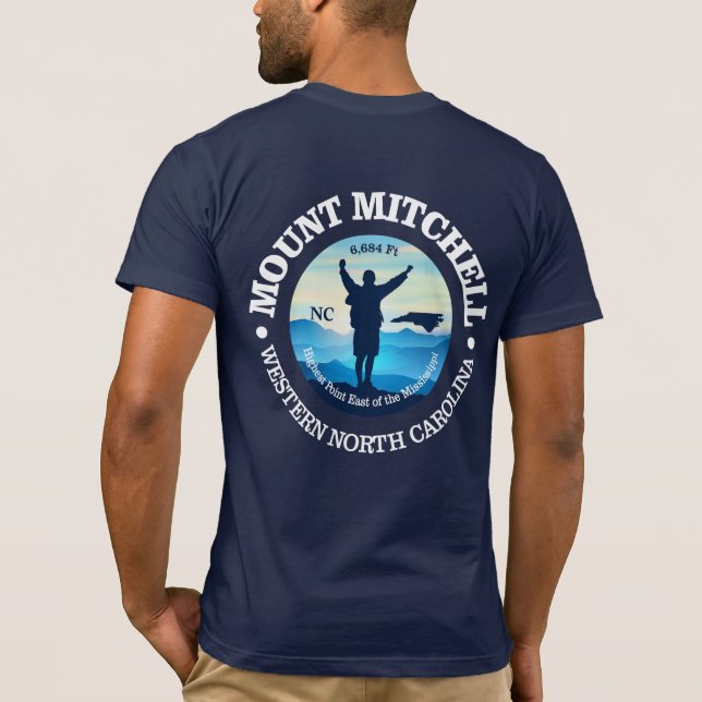Mount Mitchell (V) T Shirt (Baksida)
