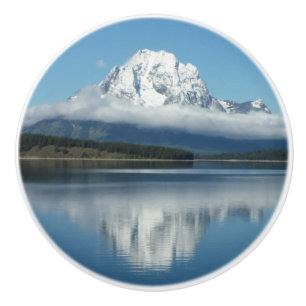 Mount Moran-reflektion vid Grand Teton Knopp