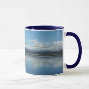 Mount Moran-reflektion vid Grand Teton Mugg