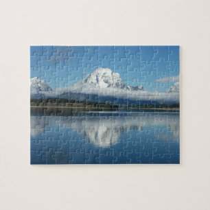 Mount Moran-reflektion vid Grand Teton Pussel
