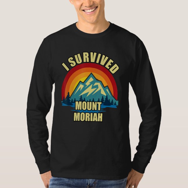 Mount Moriah Hiking Mountian Climbing T Shirt (Framsida)