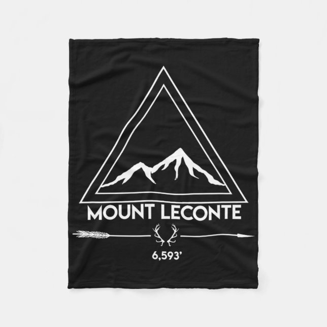 Mount Mt Leconte Great Smoky Mountains Tennessee V Fleecefilt (Framsidan)