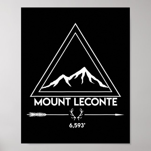Mount Mt Leconte Great Smoky Mountains Tennessee v Poster (Framsidan)