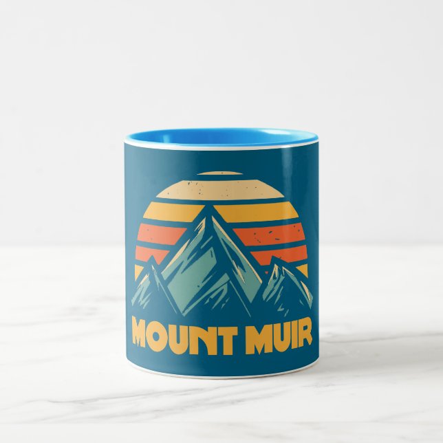 Mount Muir California Retro Turcos Två-Tonad Mugg (Center)
