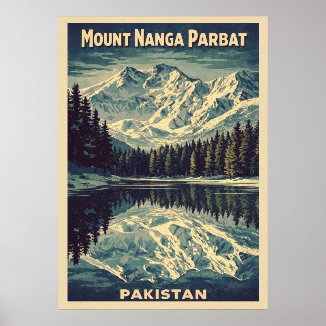 Mount Nanga Parbat V01 Poster (Framsidan)