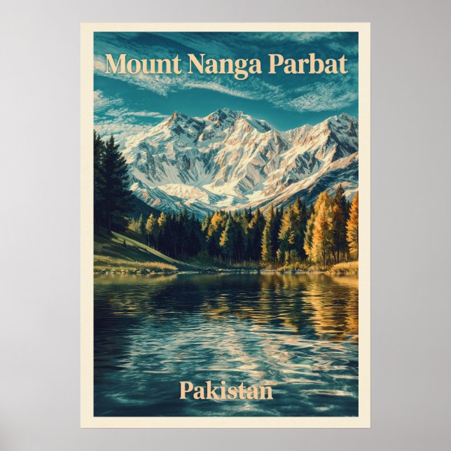 Mount Nanga Parbat V03 Poster (Framsidan)
