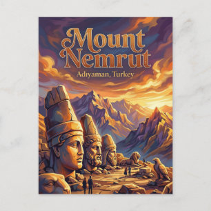 Mount Nemrut, Kahta, Sydöstra Vykort