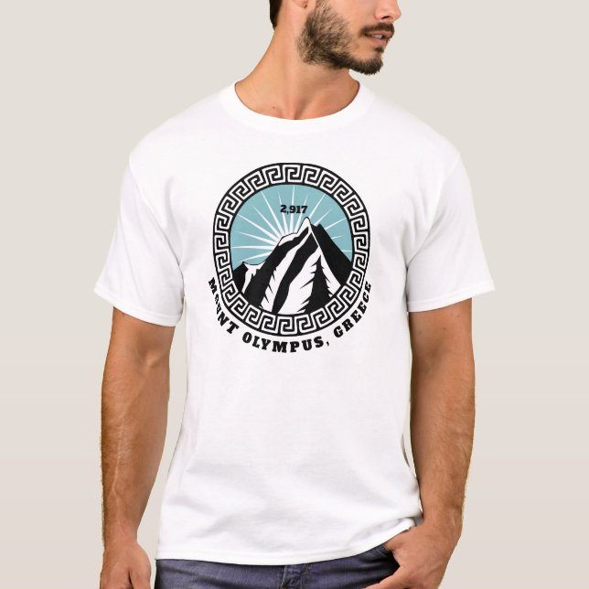 Mount Olympus, Grekland T Shirt (Framsida)
