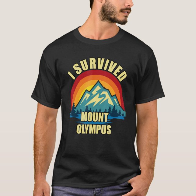 Mount Olympus Hiking Mountian klättring T Shirt (Framsida)