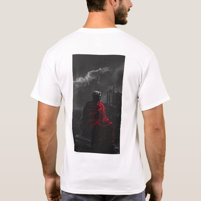 Mount Olympus Mörk liggande T-shirt (Baksida)