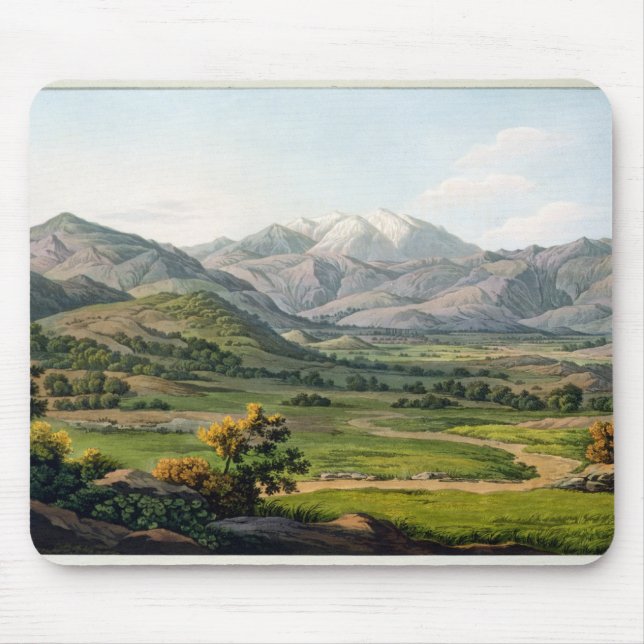 Mount Olympus, som sett mellan Larissa och babaen, Musmatta (Framsidan)