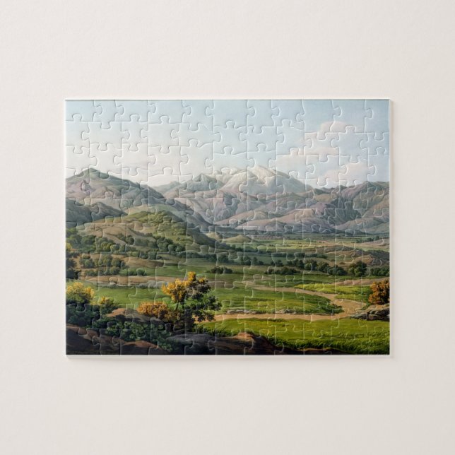 Mount Olympus, som sett mellan Larissa och babaen, Pussel (Horisontell)