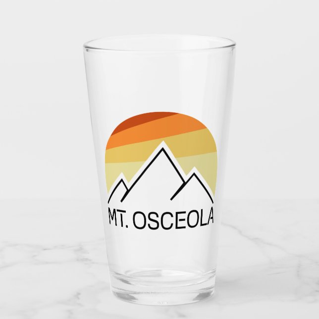 Mount Osceola New Hampshire Retro Glaskopp (Framsida)