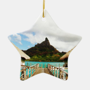 Mount Otemanu Julgransprydnad Keramik