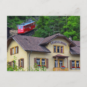 Mount Pilatus, Schweiz Cog Railway Vykort