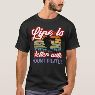 Mount Pilatus Souvenirer Livet Är Bättre Med Mount T Shirt