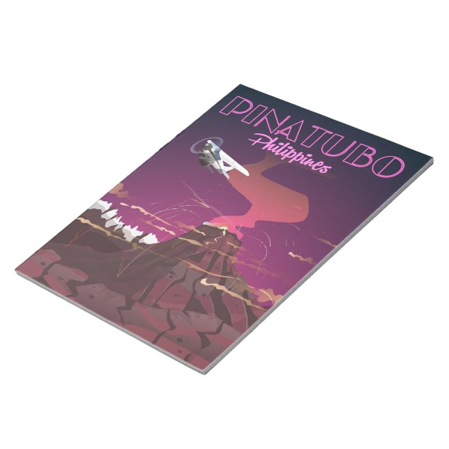 Mount Pinatubo, Filippinerna Anteckningsblock (Vinklad)