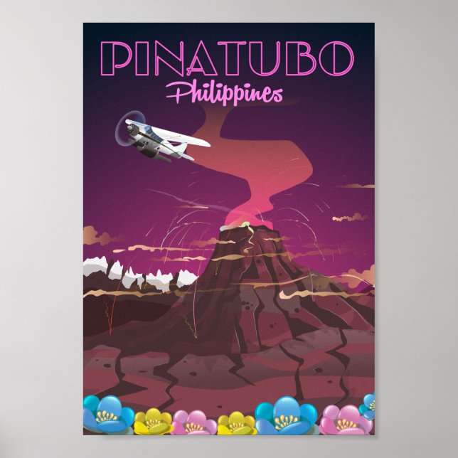 Mount Pinatubo, Filippinerna Poster (Framsidan)