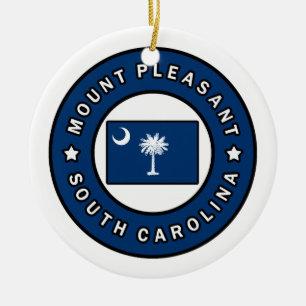 Mount Pleasant South Carolina Julgransprydnad Keramik