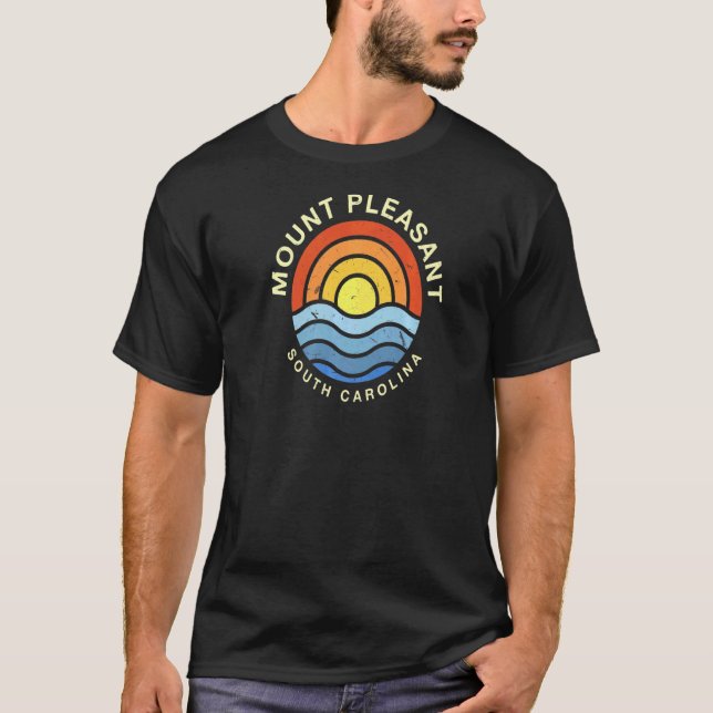 Mount Pleasant South Carolina Sc Summer Us Cities T Shirt (Framsida)