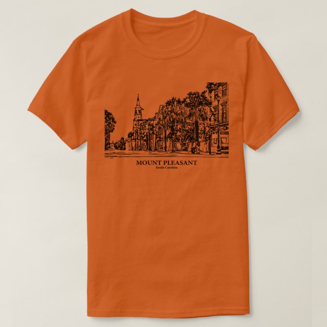 Mount Pleasant South olina 1 T Shirt (Design framsida)