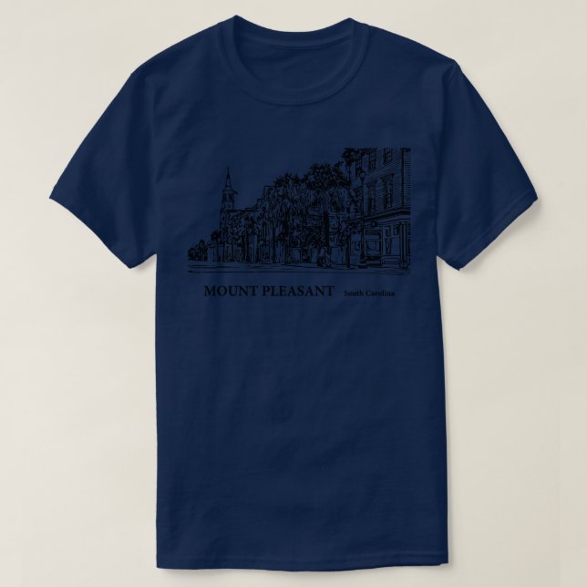 Mount Pleasant South olina 3 T Shirt (Design framsida)