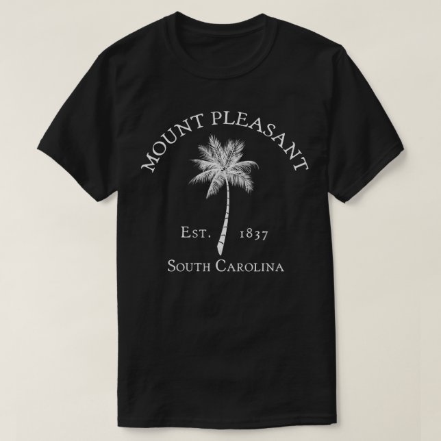 Mount Pleasant South olina Vintage Palmetto T Shirt (Design framsida)