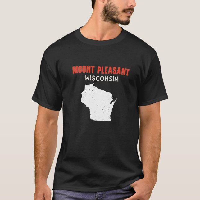 Mount Pleasant USA State America Travel Montanan H T Shirt (Framsida)