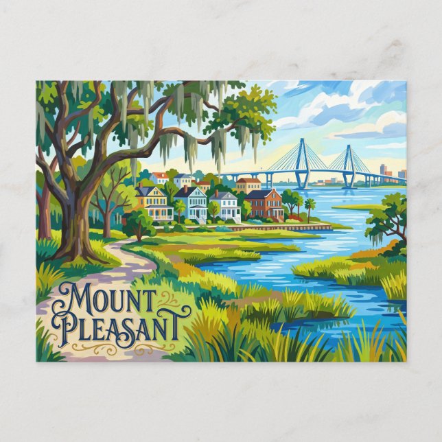 Mount Pleasant USA Vykort (Framsida)