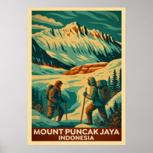 Mount Puncak Jaya Indonesien V02 Poster