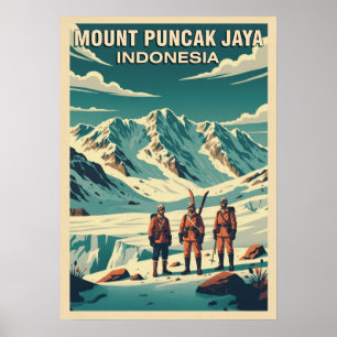 Mount Puncak Jaya Indonesien V04 Poster