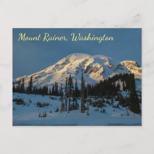 Mount Rainer kvällsljus Vykort