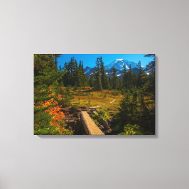 Mount Rainer, Spray Park höst Canvastryck