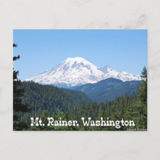Mount Rainer, WA Vykort