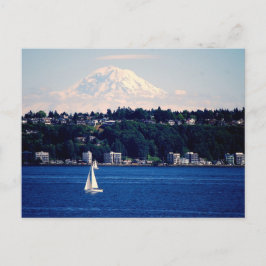 Mount Rainier betraktad från Puget Ljud Vykort