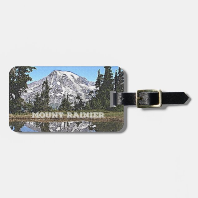 Mount Rainier - delstaten Washington Bagagebricka (Horisontell Framsida)