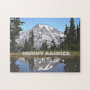 Mount Rainier - delstaten Washington Pussel