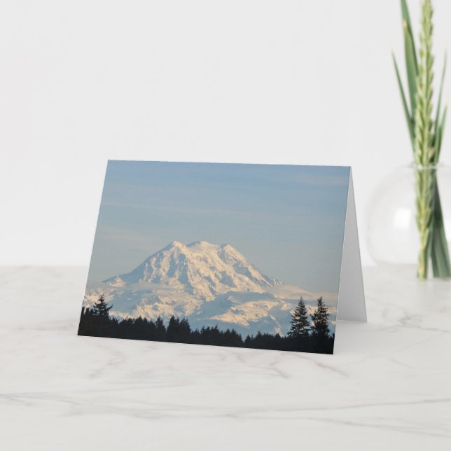 Mount Rainier - Framable Art Care Kort (Framsida)
