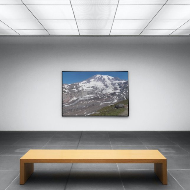 Mount Rainier Glacier View Fototryck (In Situ Framed)