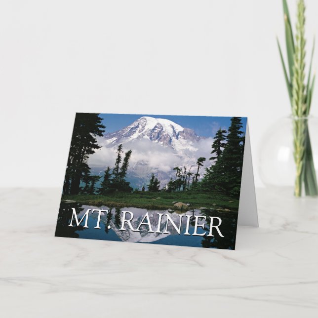Mount Rainier | Grattis på födelsedagen Kort (Framsida)