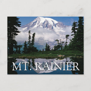 Mount Rainier   Grattis på födelsedagen Vykort