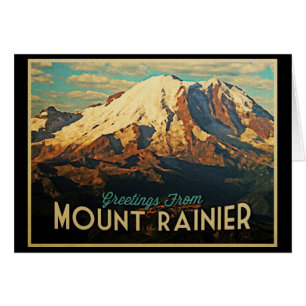 Mount Rainier Hälsningskort