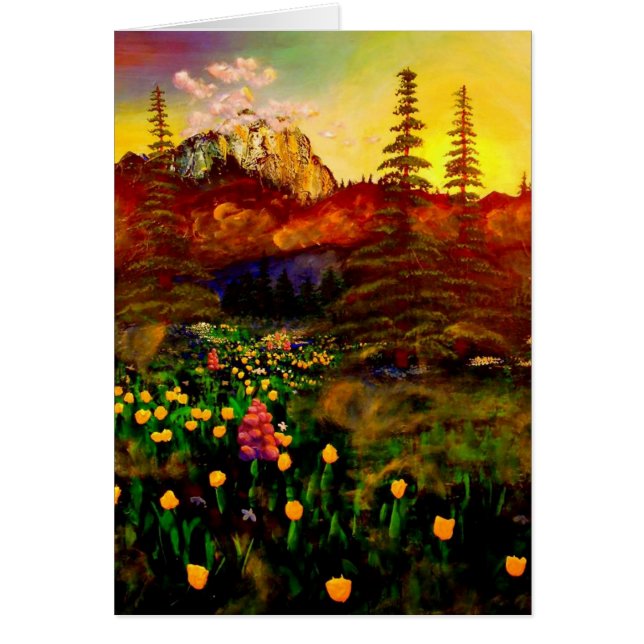 Mount Rainier Hälsningskort (Framsidan)