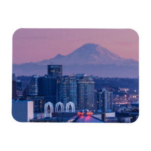 Mount Rainier i bakgrunden Magnet