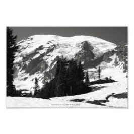 Mount Rainier i juni Fototryck
